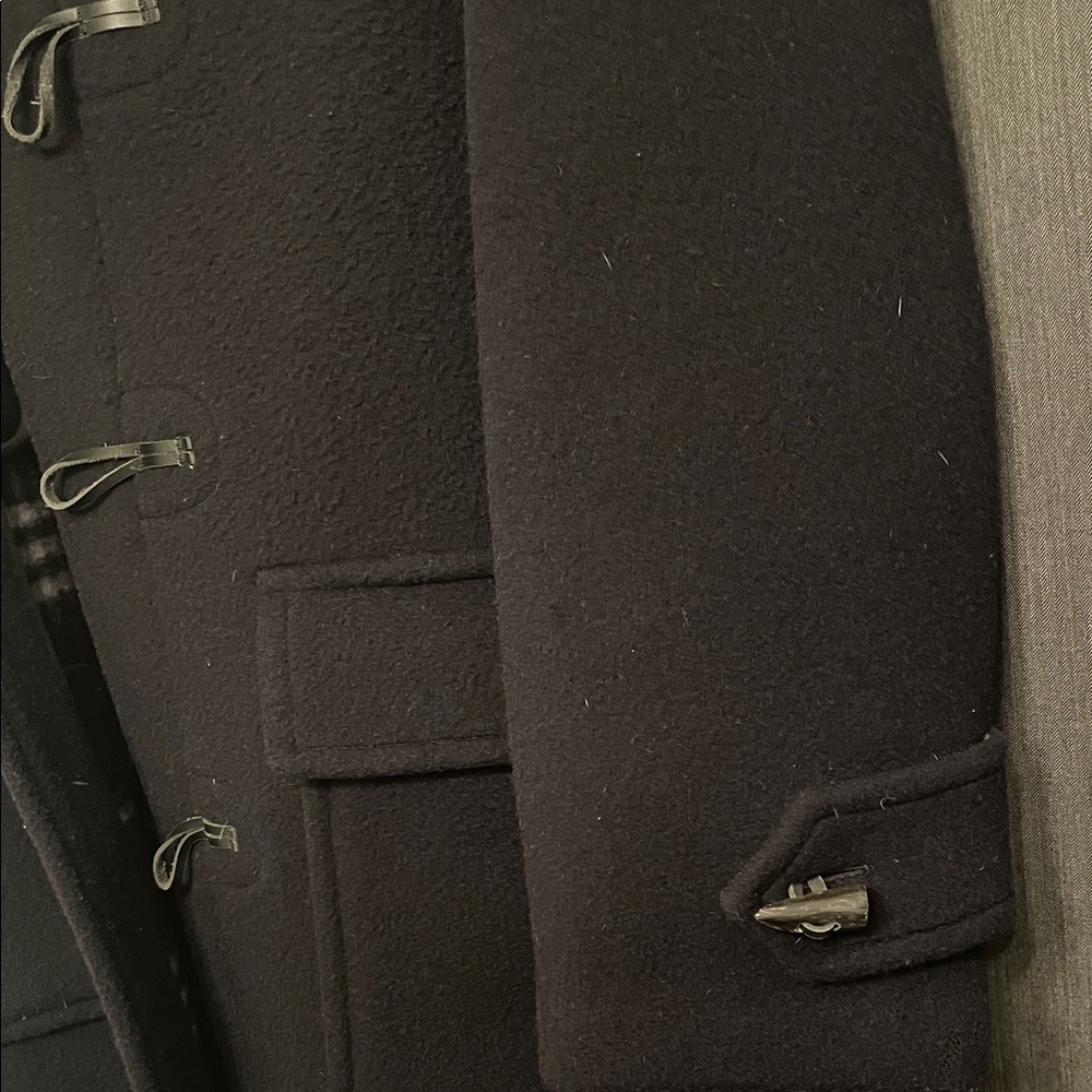 Burberry Navy Toggle Trench Coat - Picture 6 of 8
